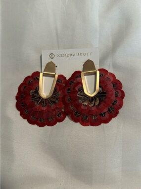 Kendra Scott Diane Feather Statement Earrings